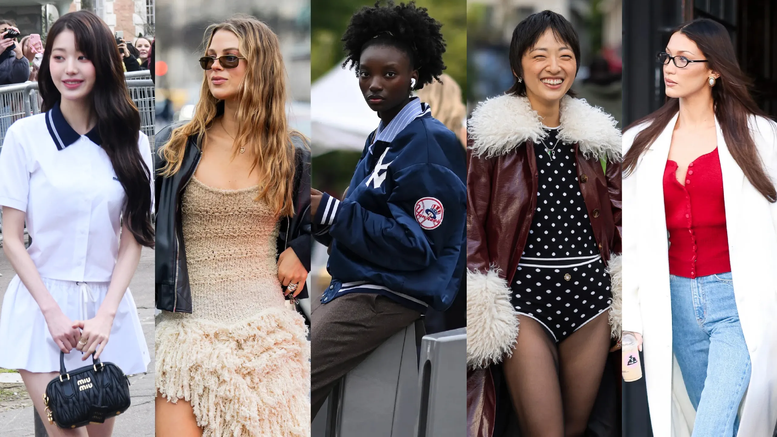 Stylish young people showcasing ontime fashion trends