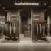 Aritzia store interior showing clothing displays and contemporary fashion pieces