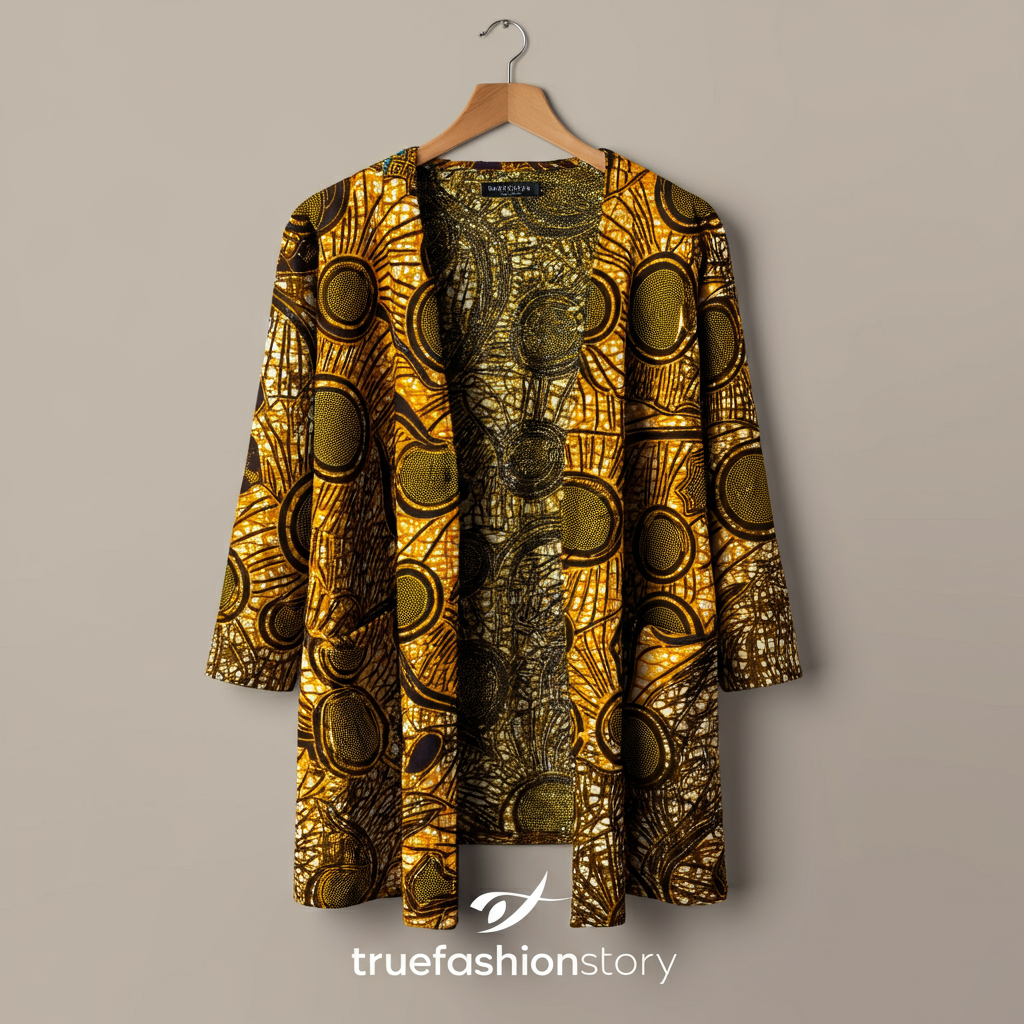 Cameroonian Textured Cardigan: A Timeless Blend of Culture and Style