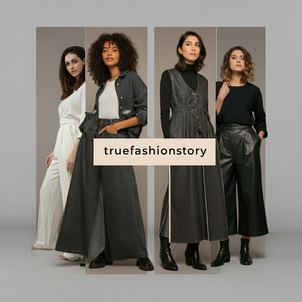 A collage of four different women, each representing a distinct fashion style: classic, bohemian, minimalist, and edgy.
