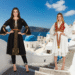 Greek fashion, traditional costumes, modern design, Mediterranean style, ancient Greek clothing, contemporary fashion