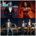A collage of different "from dusk till dawn costume" ideas, showing the Gecko brothers, Santanico, and the Fuller family.