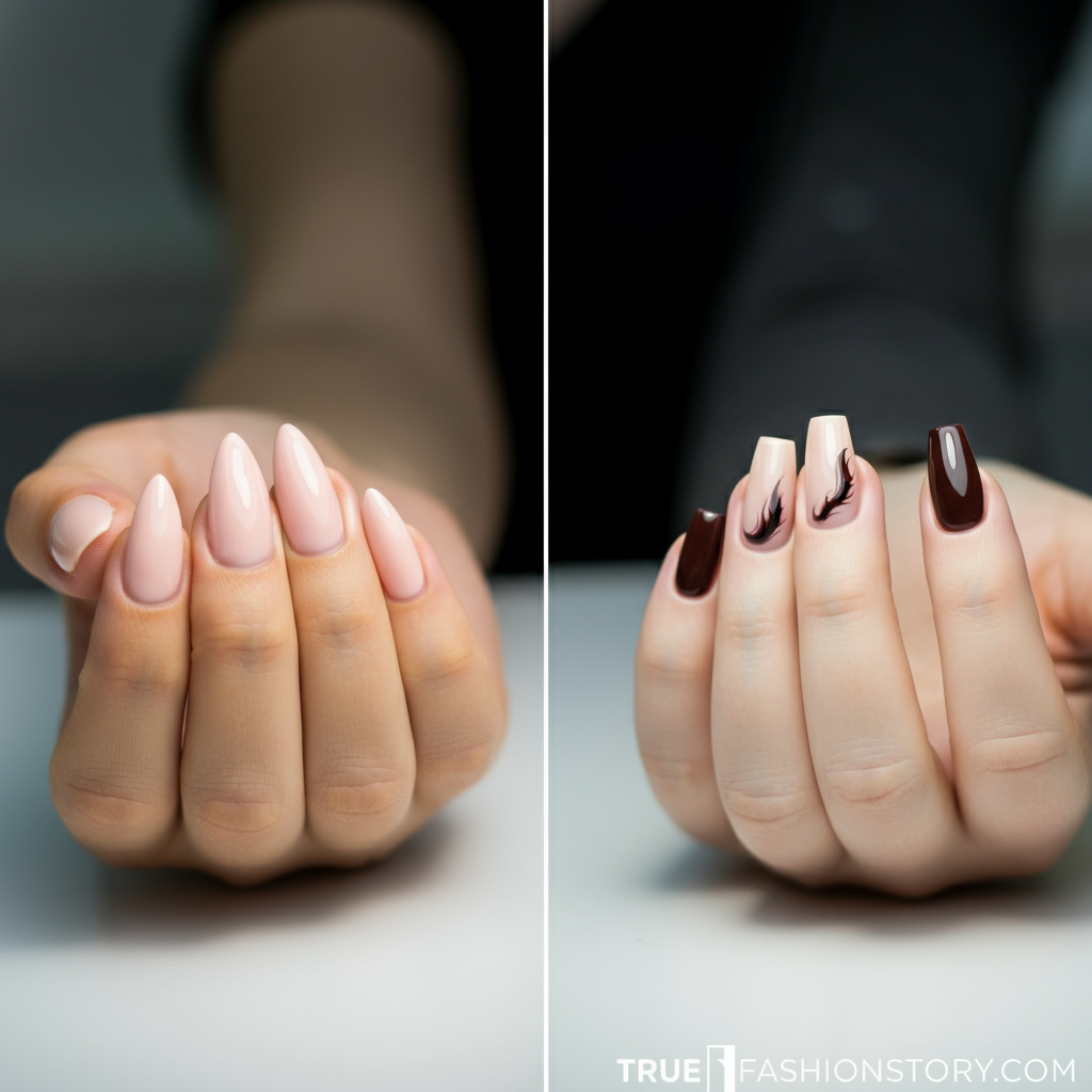 elegant acrylic nails